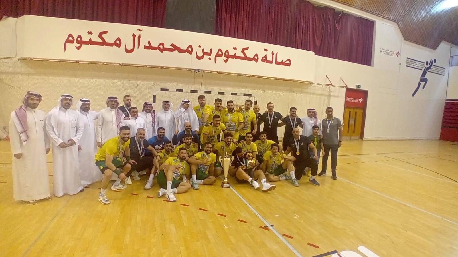 الخليج بطل السوبر الإماراتي السعودي لكرة اليد
