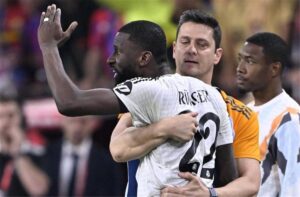 روديغر يعتذر بعد غضبه ضد حكم مباراة ريال مدريد وبرشلونة

