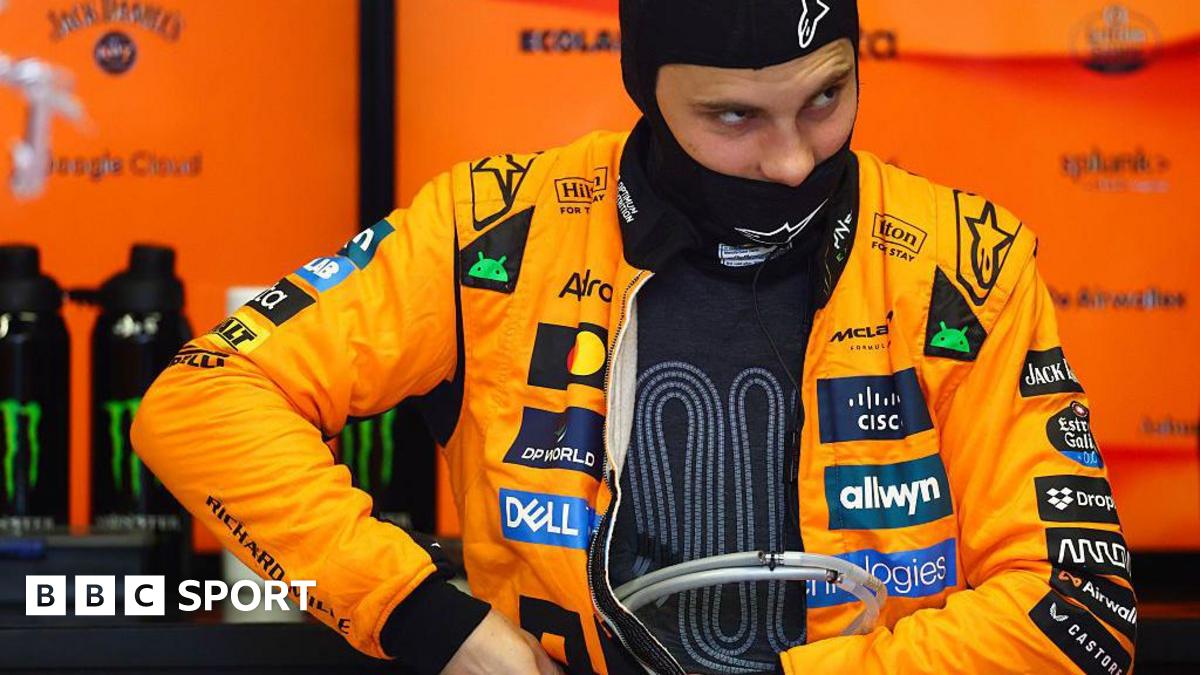 McLaren driver Oscar Piastri wearing a cooling vest at the 2025 Spanish Grand Prix