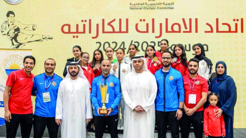 شباب الأهلي والشارقة بطلا كأس الاتحاد للكاراتيه
