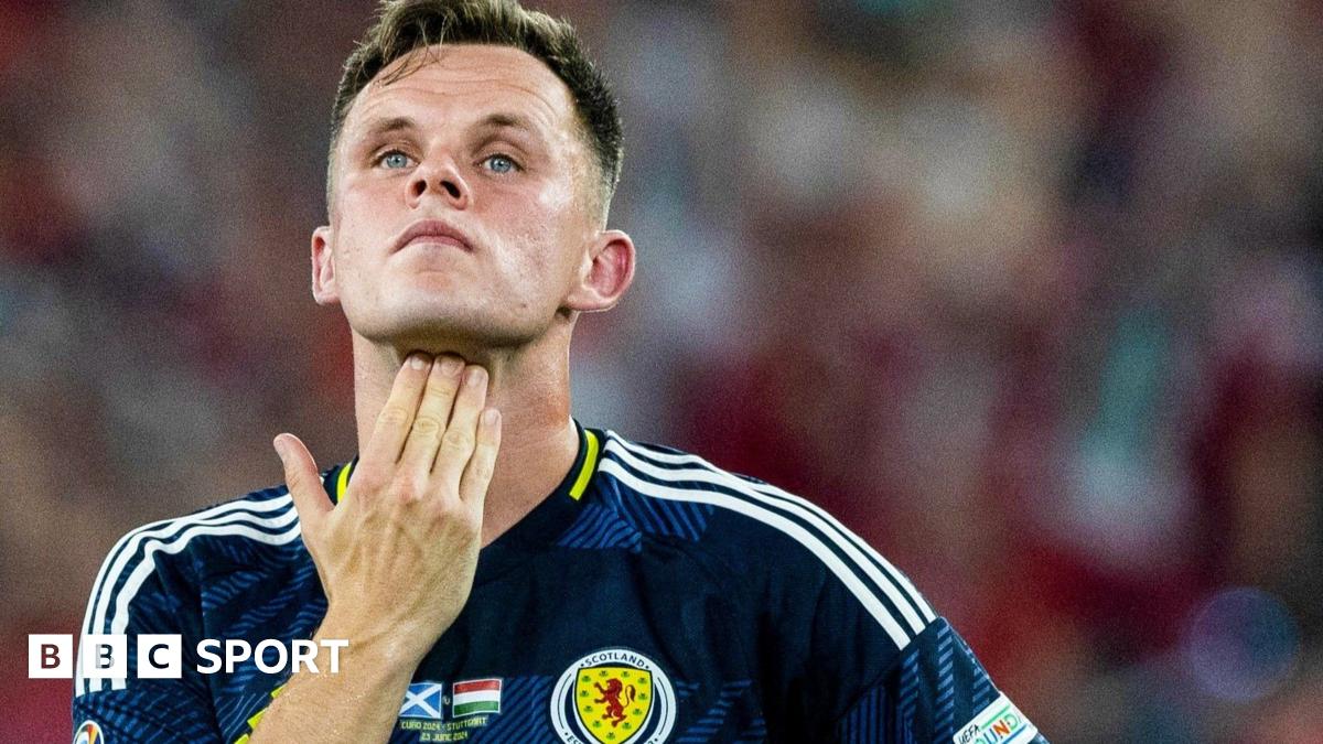 Lawrence Shankland celebrates at Ibrox