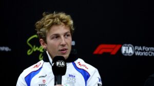 RB's Liam Lawson during a press conference ahead of the Japanese Grand Prix at the Suzuka Circuit, Suzuka, Japan, April 3, 2025. (Reuters Photo)