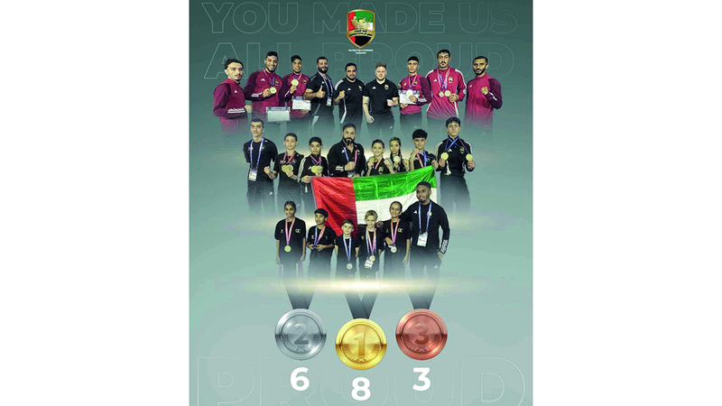 17 ميدالية لأبطال منتخب الكيك بوكسينغ في تايلاند
