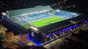 The Goodison Park home stadium of Everton Football Club
