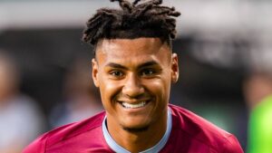England international Ollie Watkins playing for Aston Villa