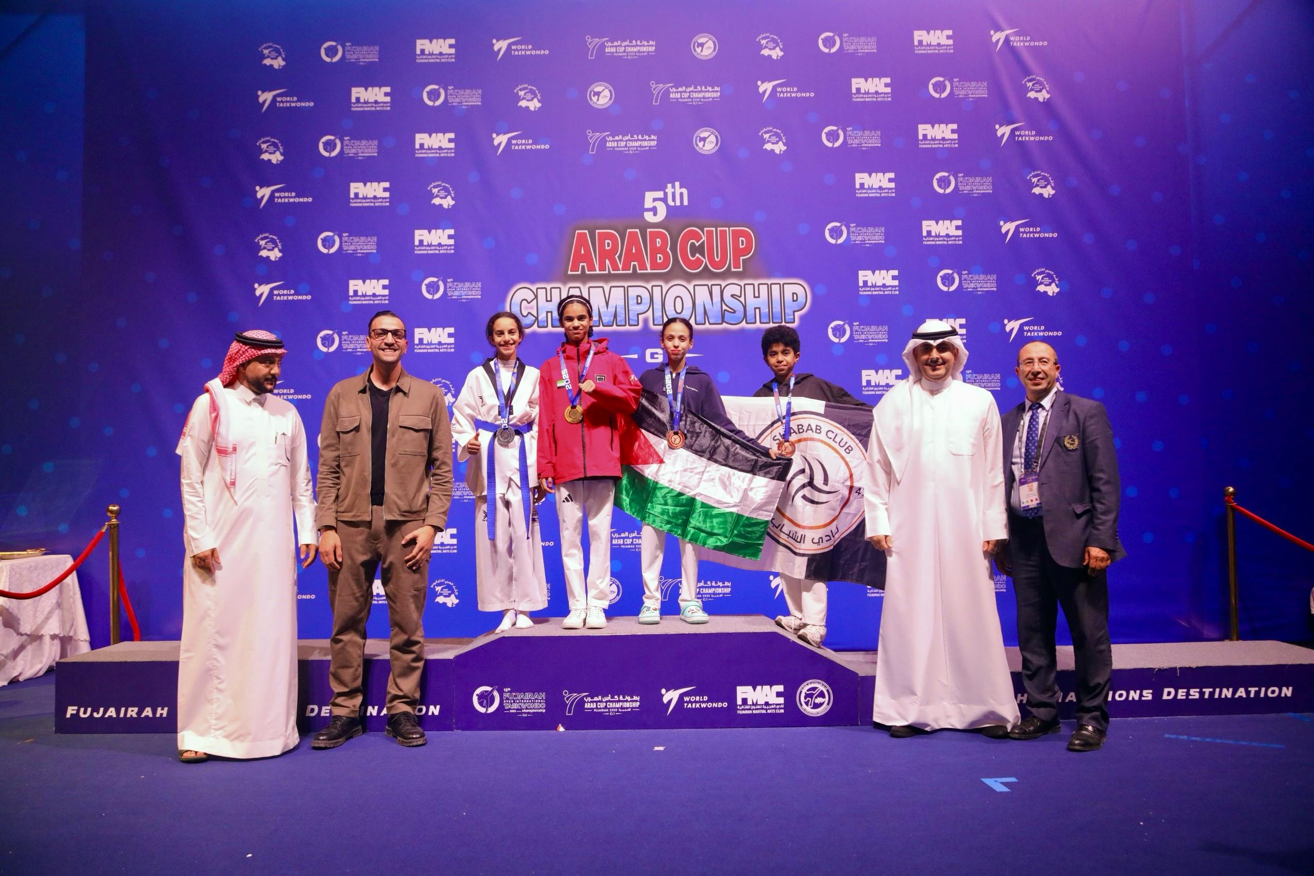 9 ميداليات لمنتخب الإمارات و22 للأندية في كأس العرب للتايكواندو
