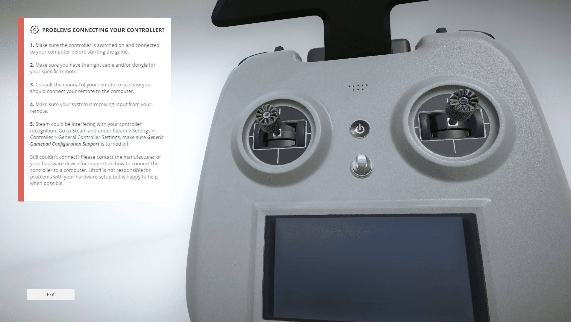 dji rc n3 issue liftoff